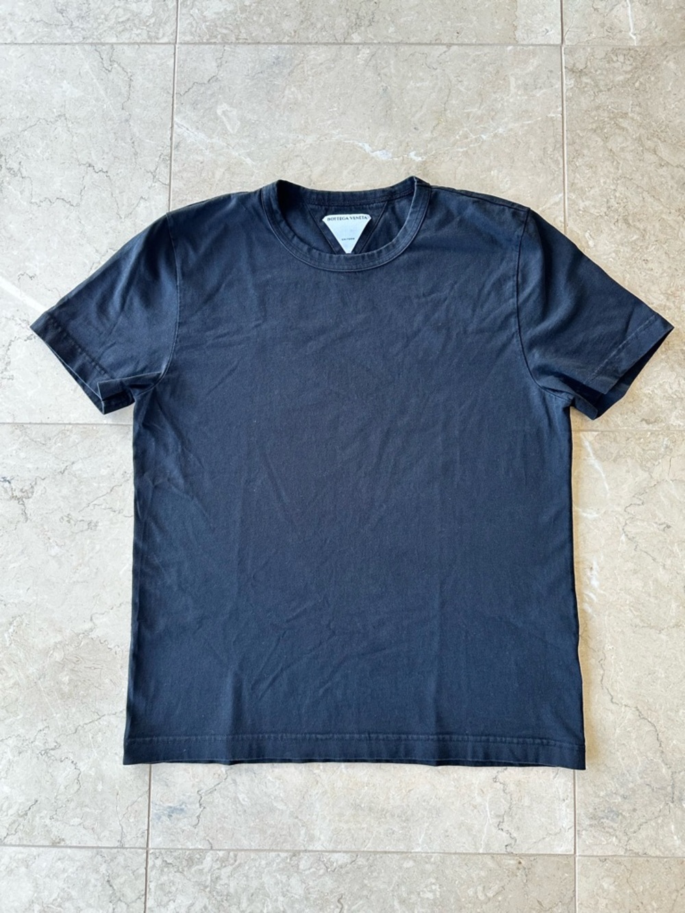 Bottega Veneta Unisex Black Crew Neck T-Shirt in size M